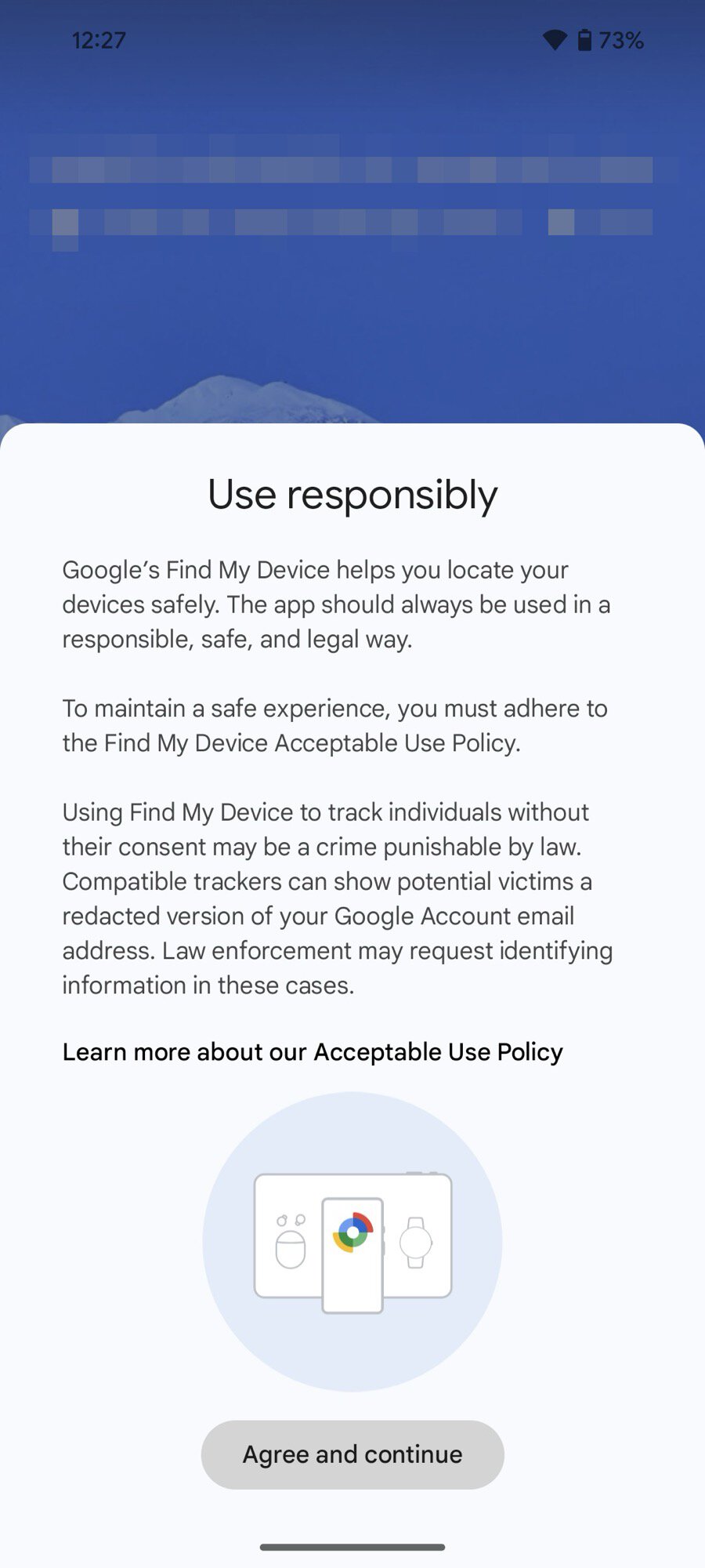 google find my device app screenshot chipolo trackers one point setup 2