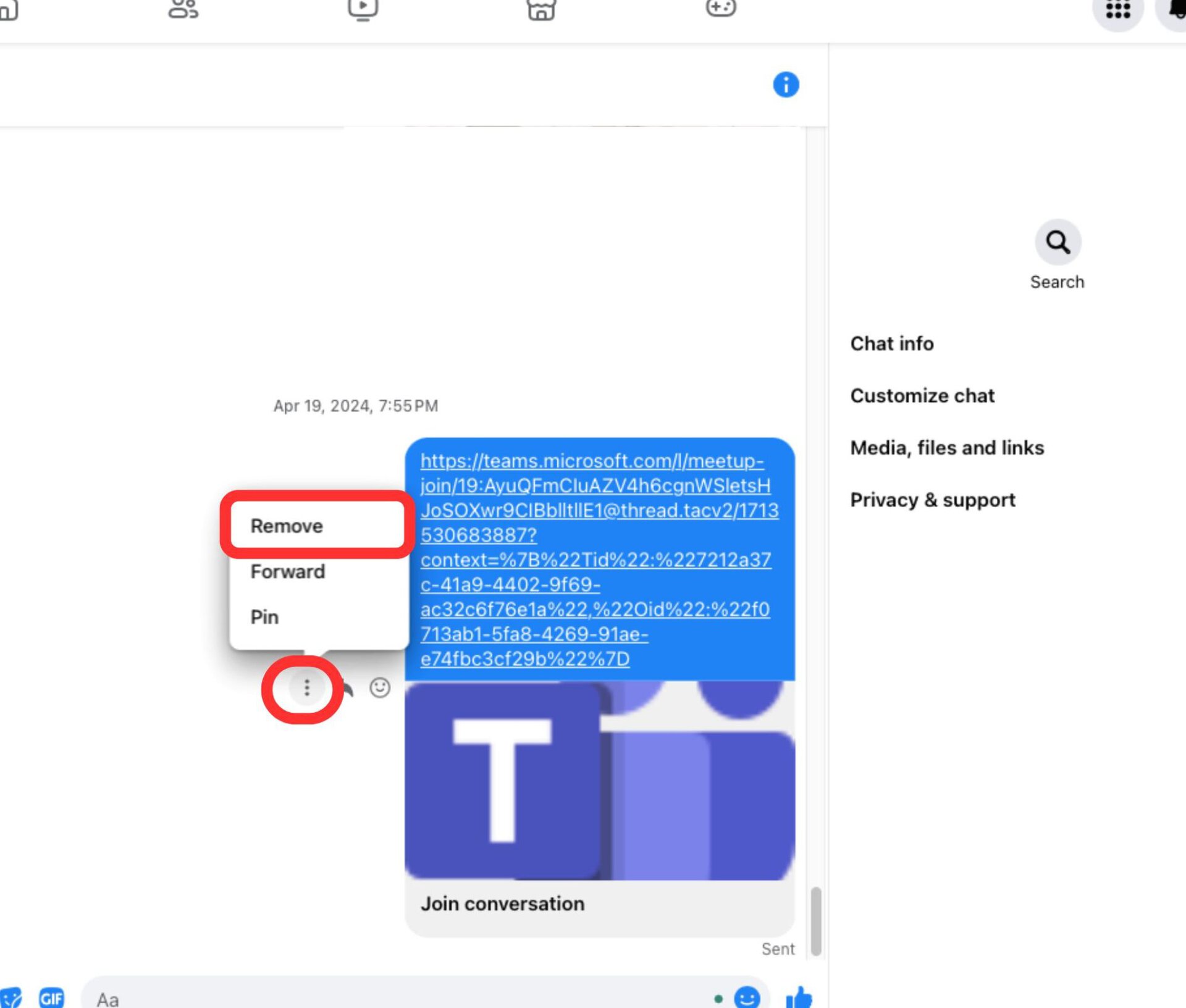 messenger unsend message 2