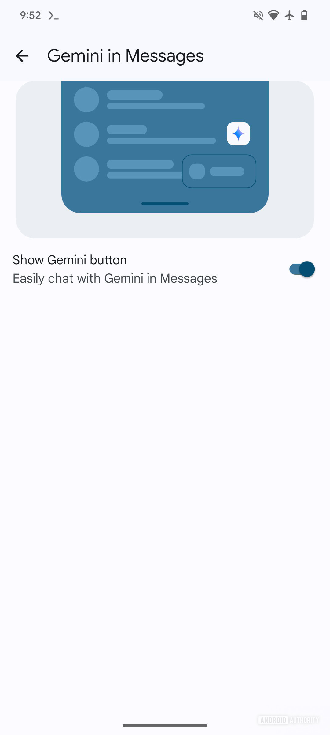 Google may soon let you hide Gemini in Messages (Update)