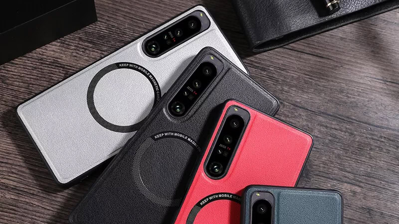 Litchi leather case with MagSafe for Sony Xperia 10 VI
