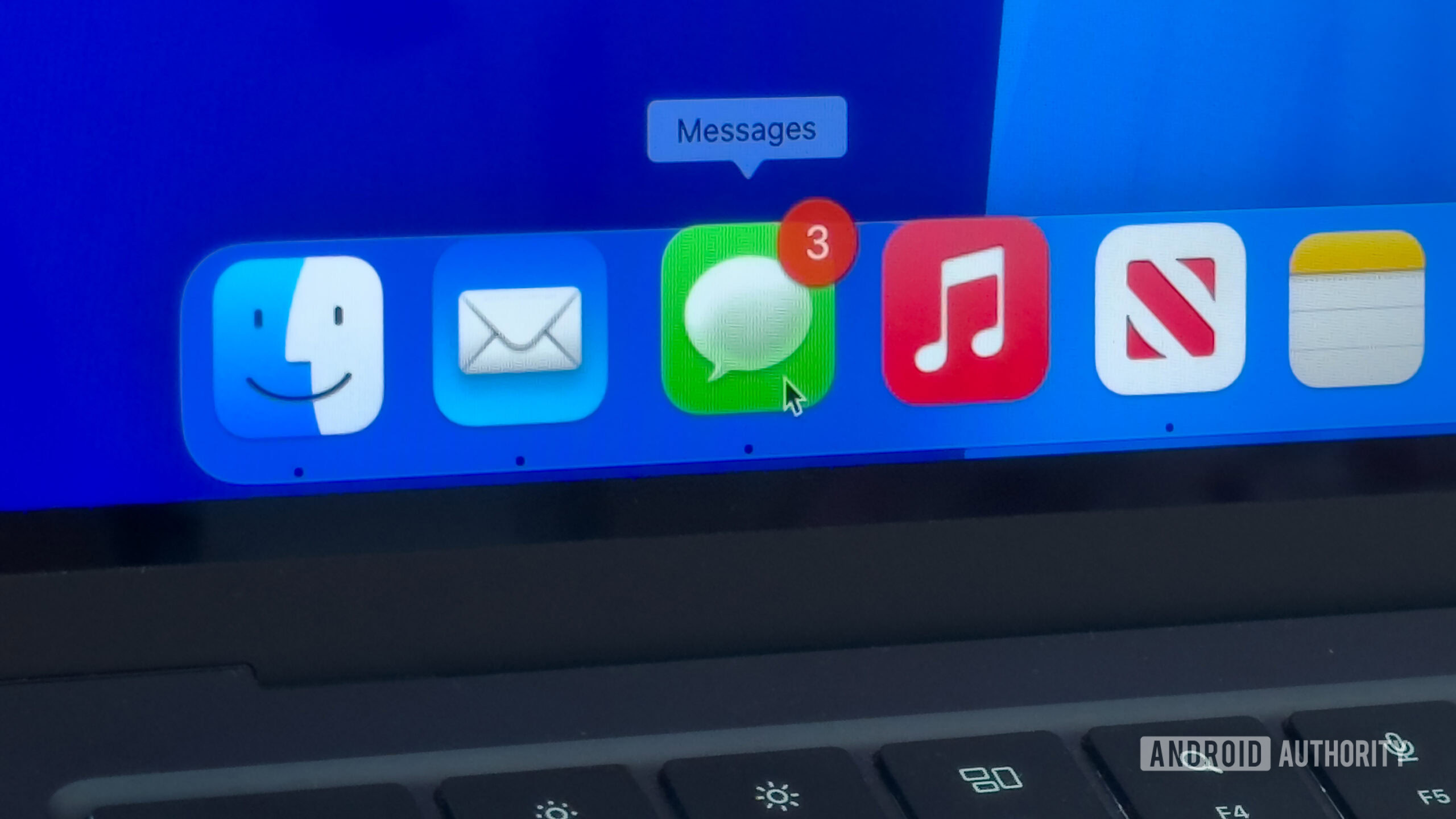 Messages app in macOS Sequoia dock