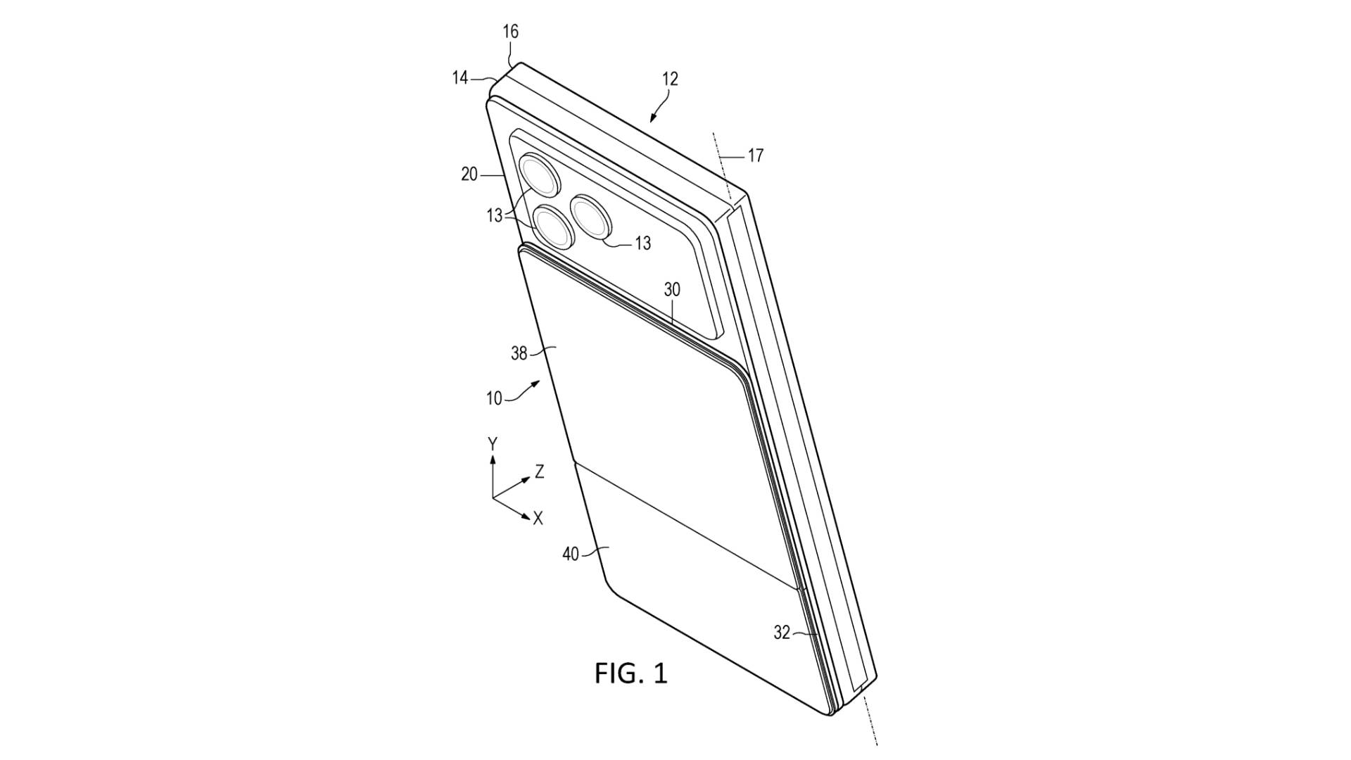 Microsoft Surface Duo 3 Neon patent schematic.