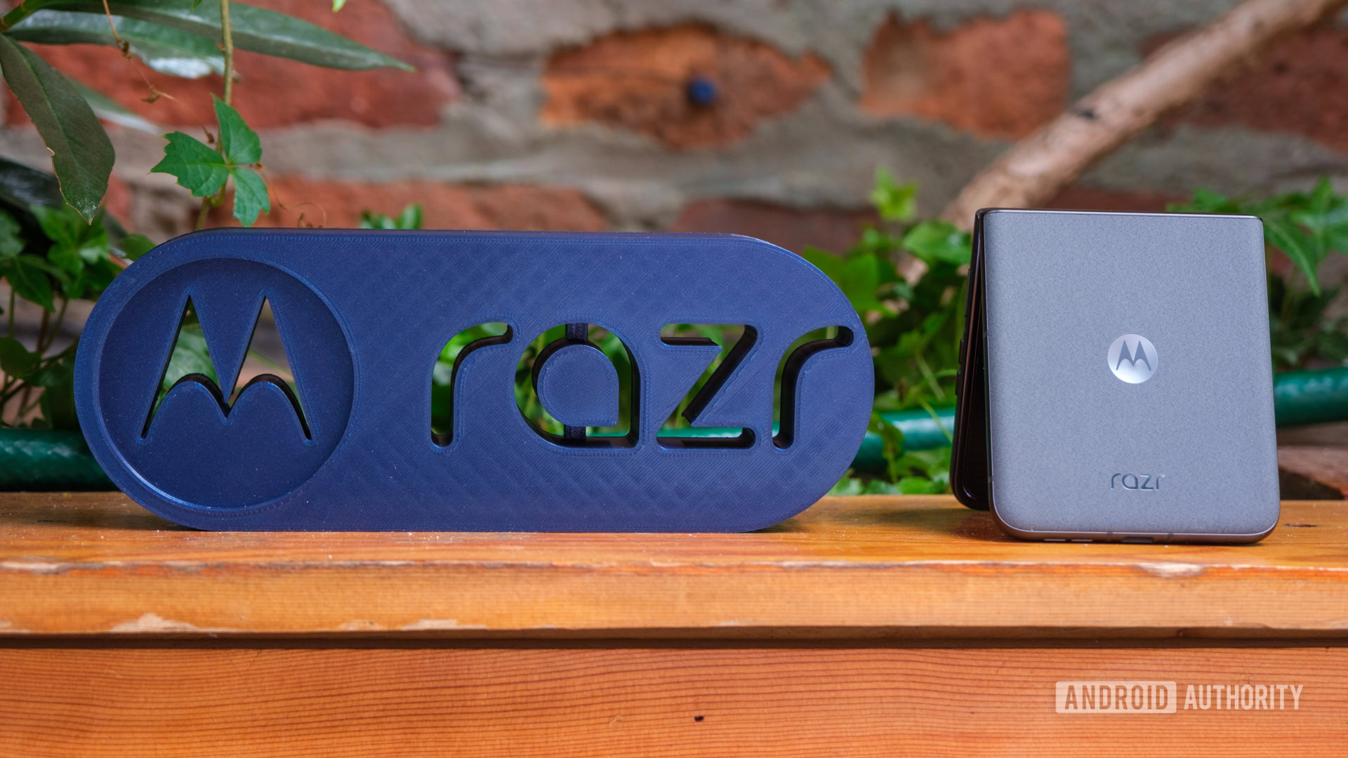 Motorola Razr 2024 with Razr sign