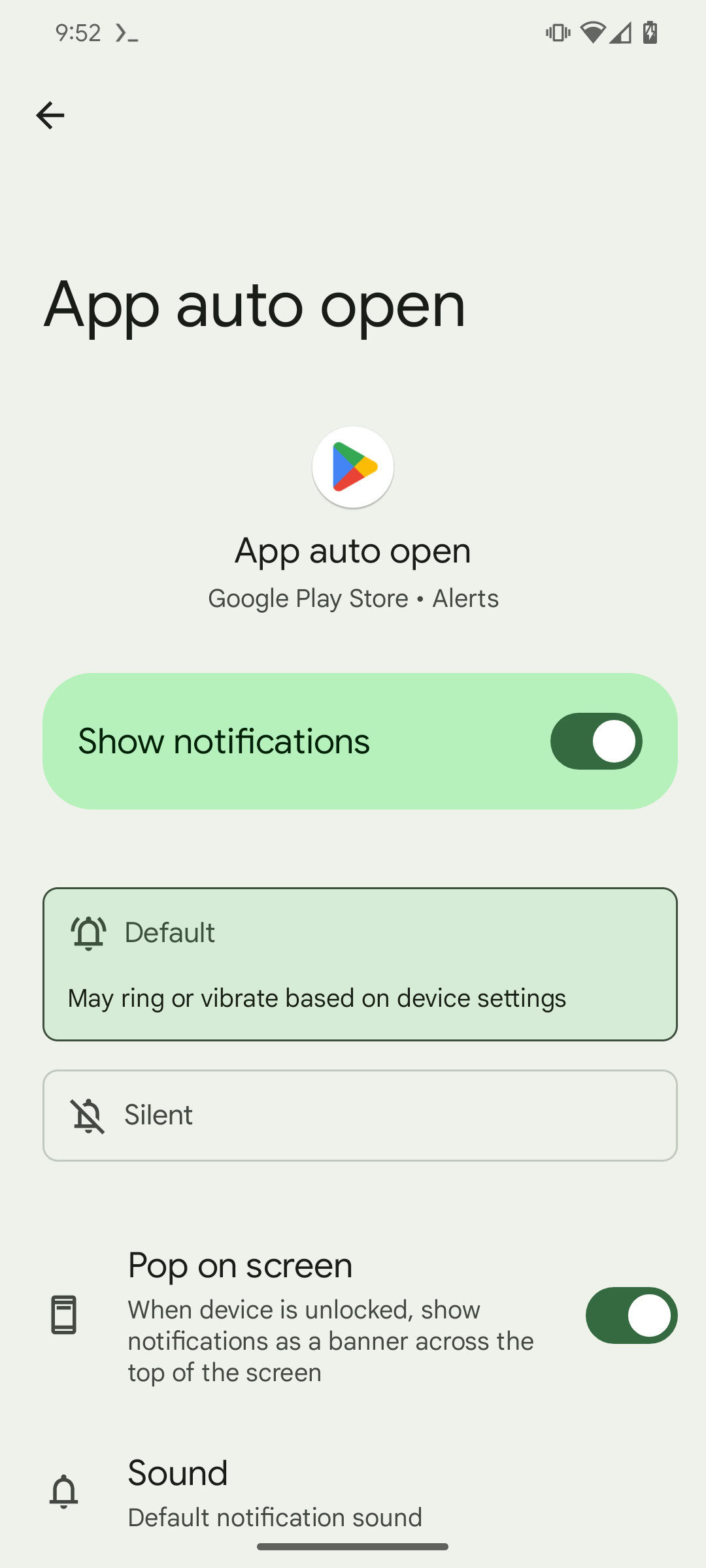 Play Store App Auto Open