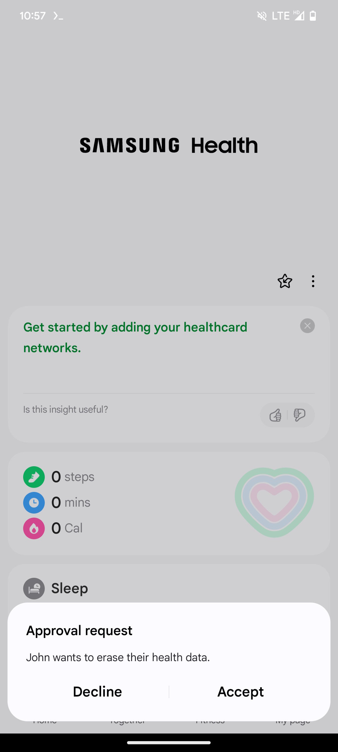 Samsung Health Family Health Data Sharing 4