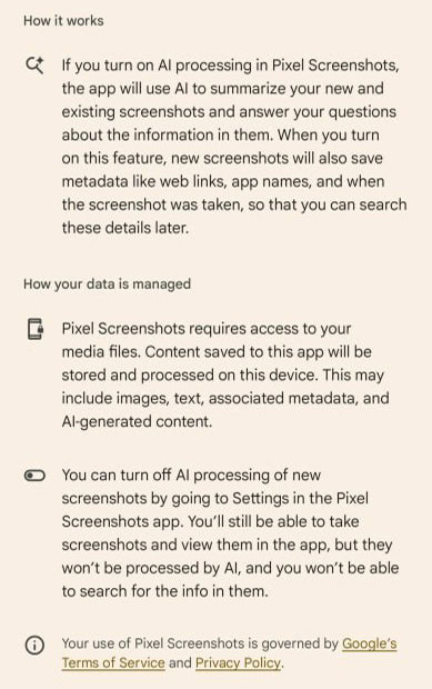 Pixel Screenshots app intro 2