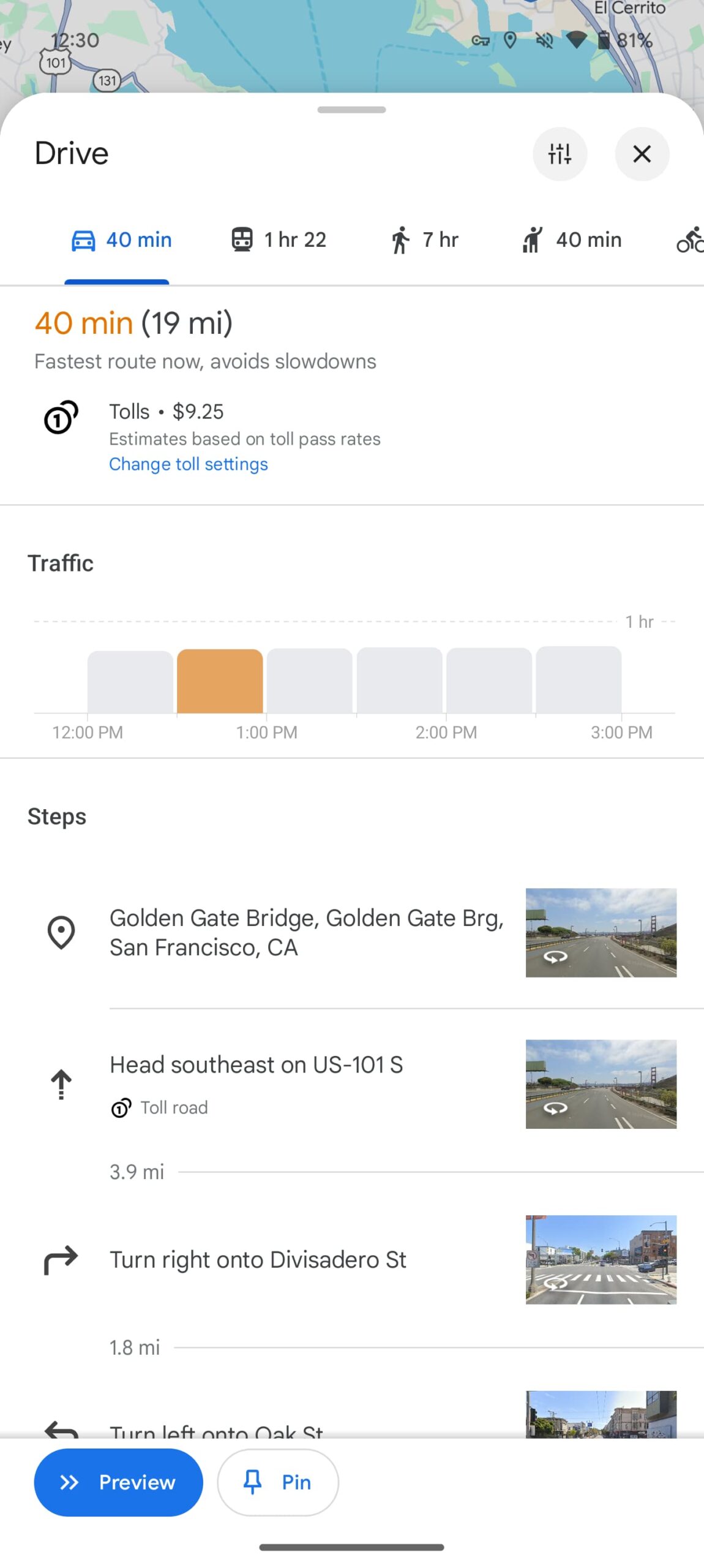 The latest redesign of the Google Maps UI