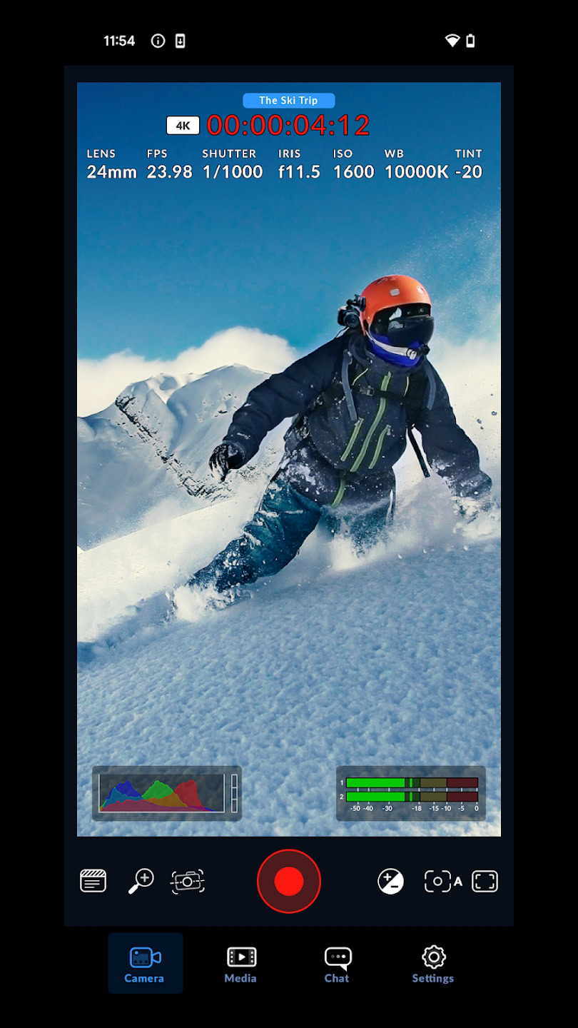 Blackmagic Camera Android app screen 02