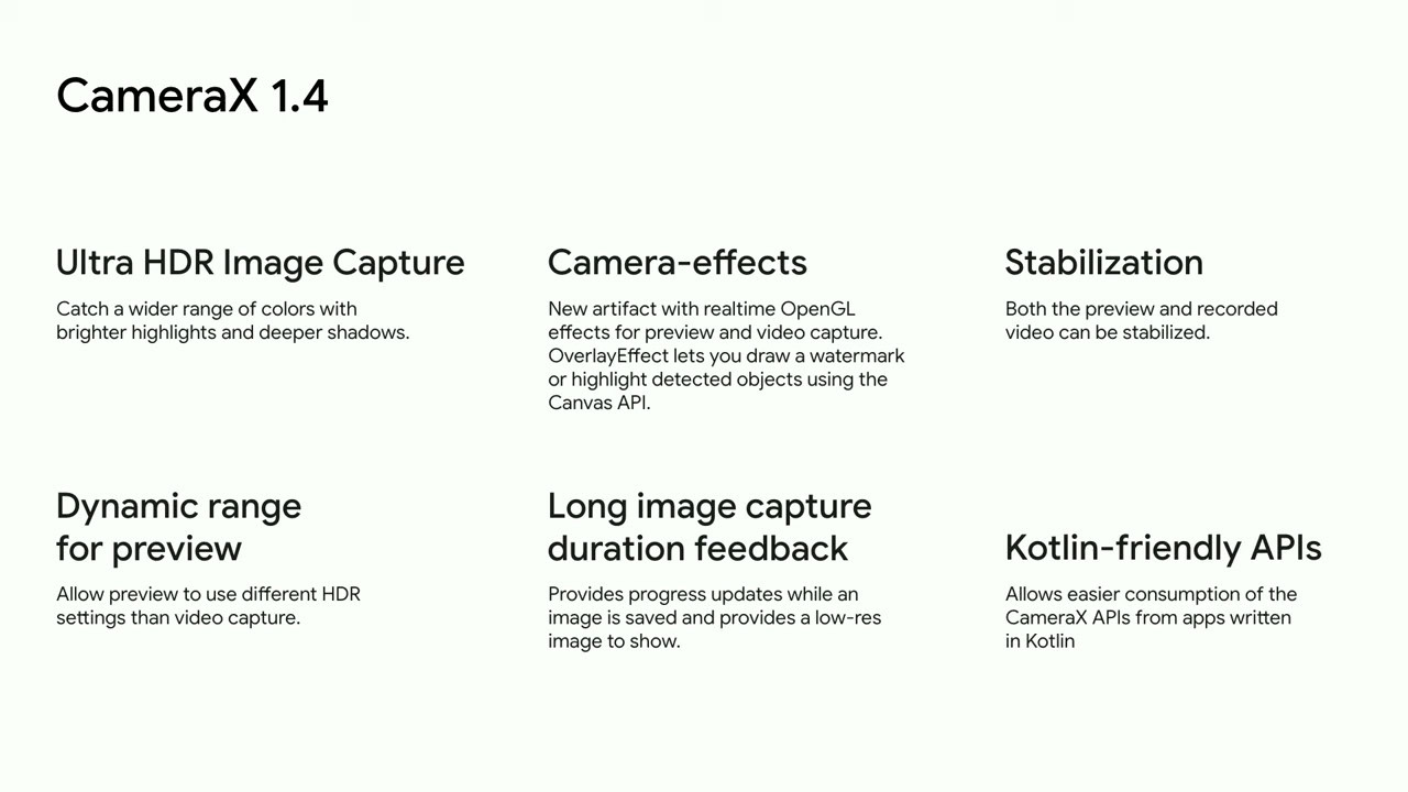 CameraX 1 4 with Ultra HDR