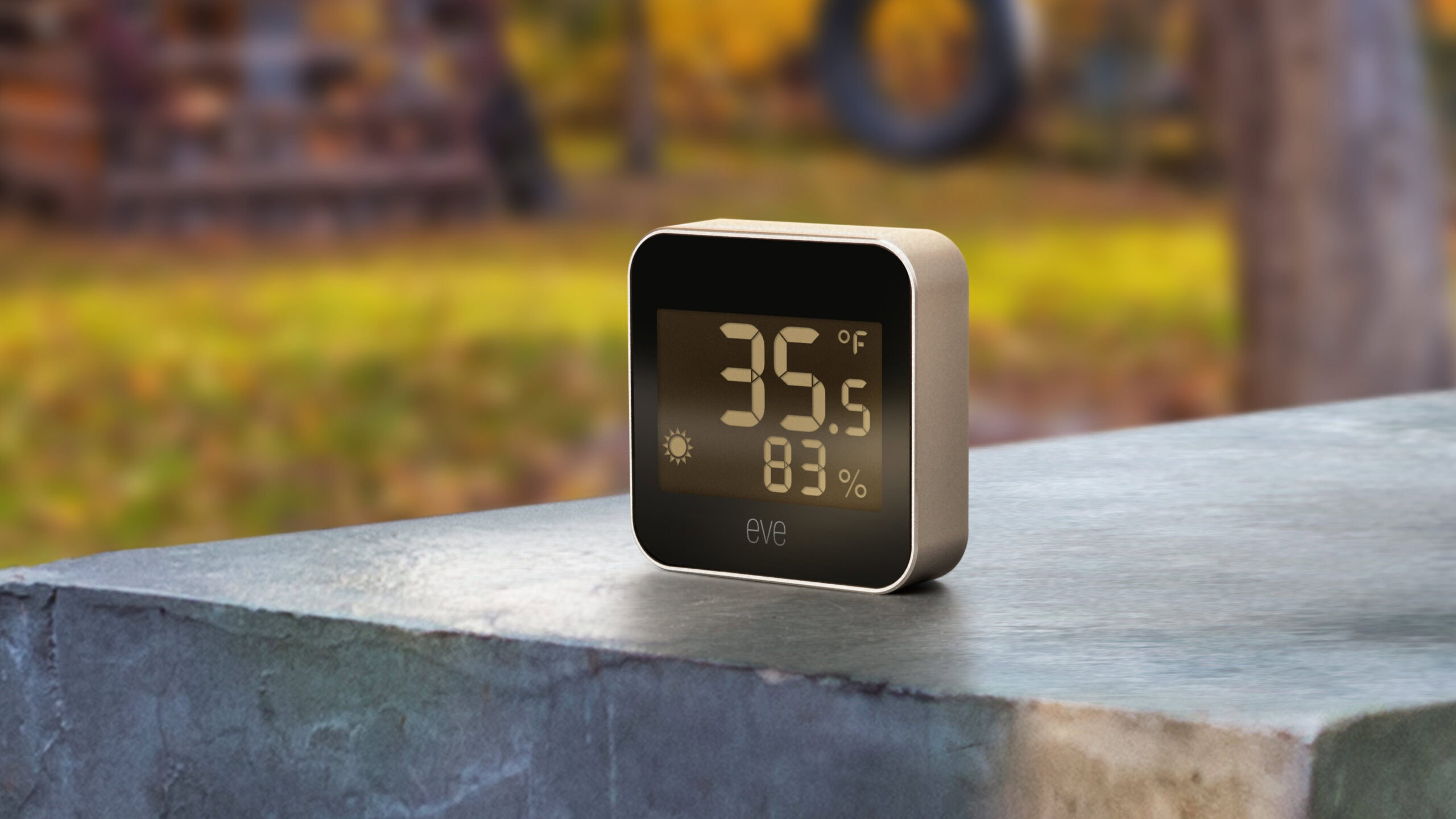 Eve weather station outdoors