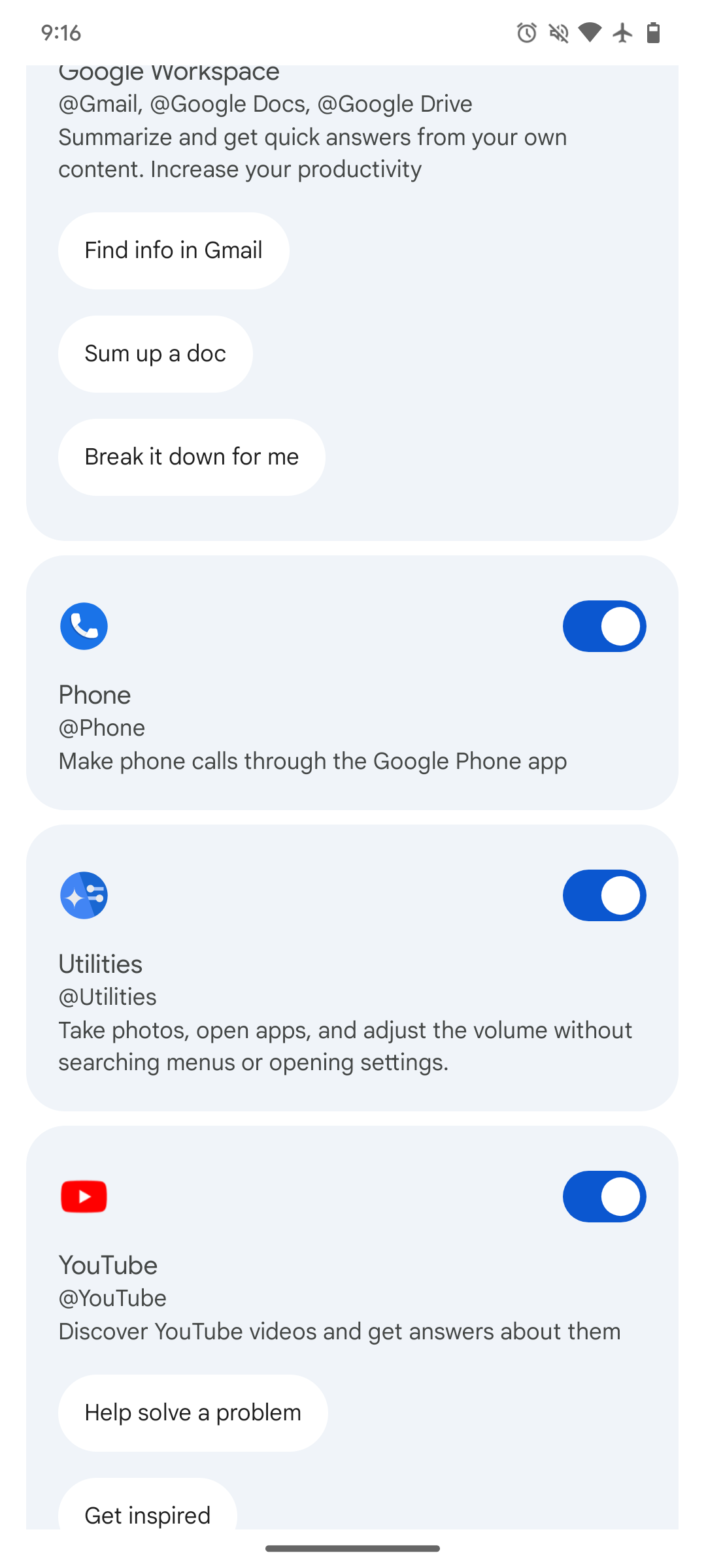 Google Gemini Extensions Leak Google Phone and Utilities Activation