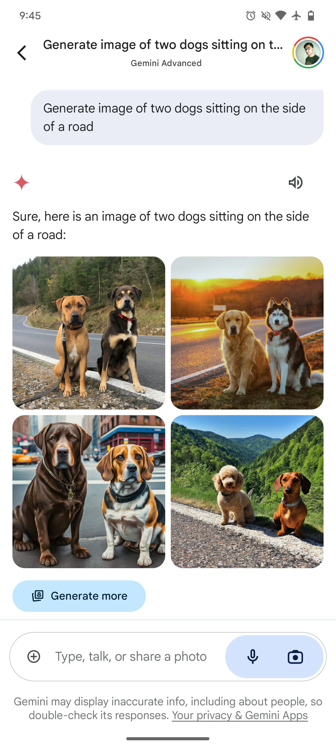 Google Gemini Image Generation Leak Dog Example