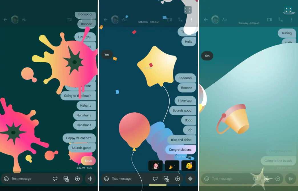 Google Messages gets its fun Screen Effects feature back