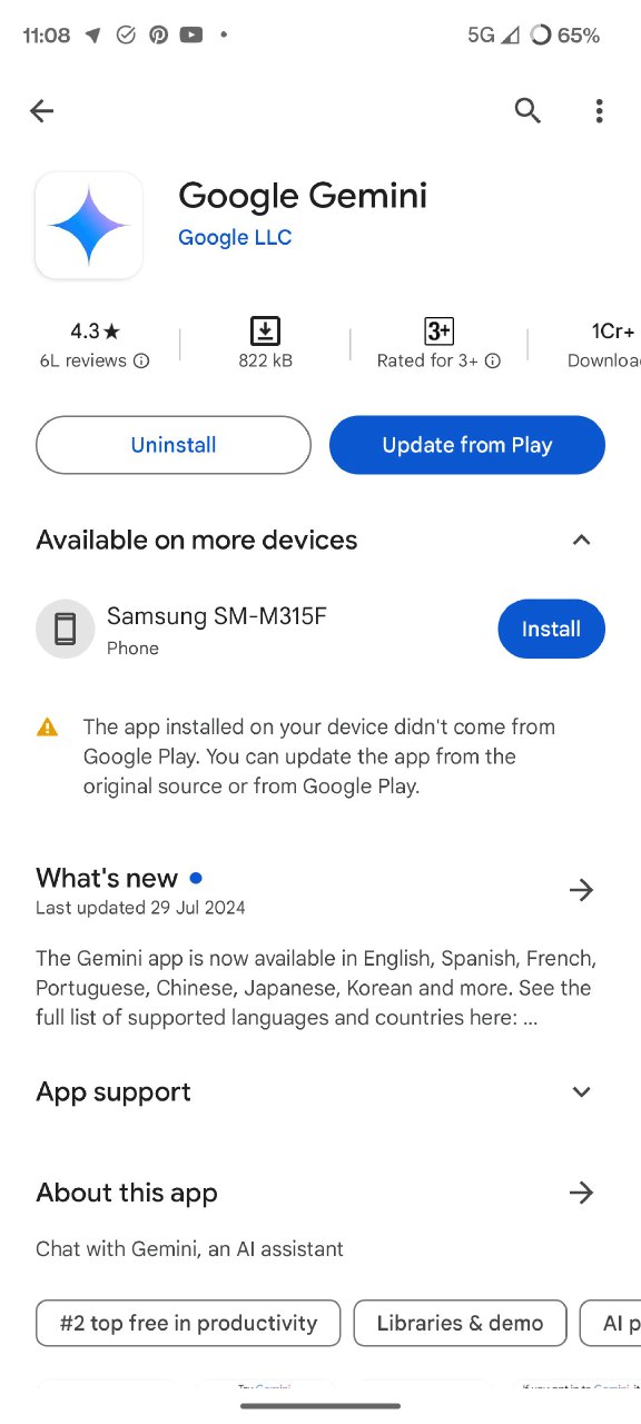 Google Play Store Sideloaded apps being updated