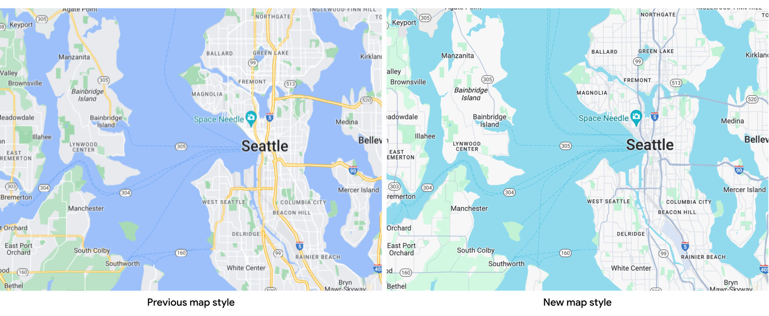 Google Maps style comparison2