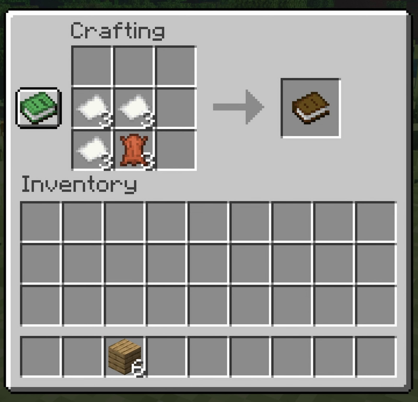 Minecraft Crafting Book