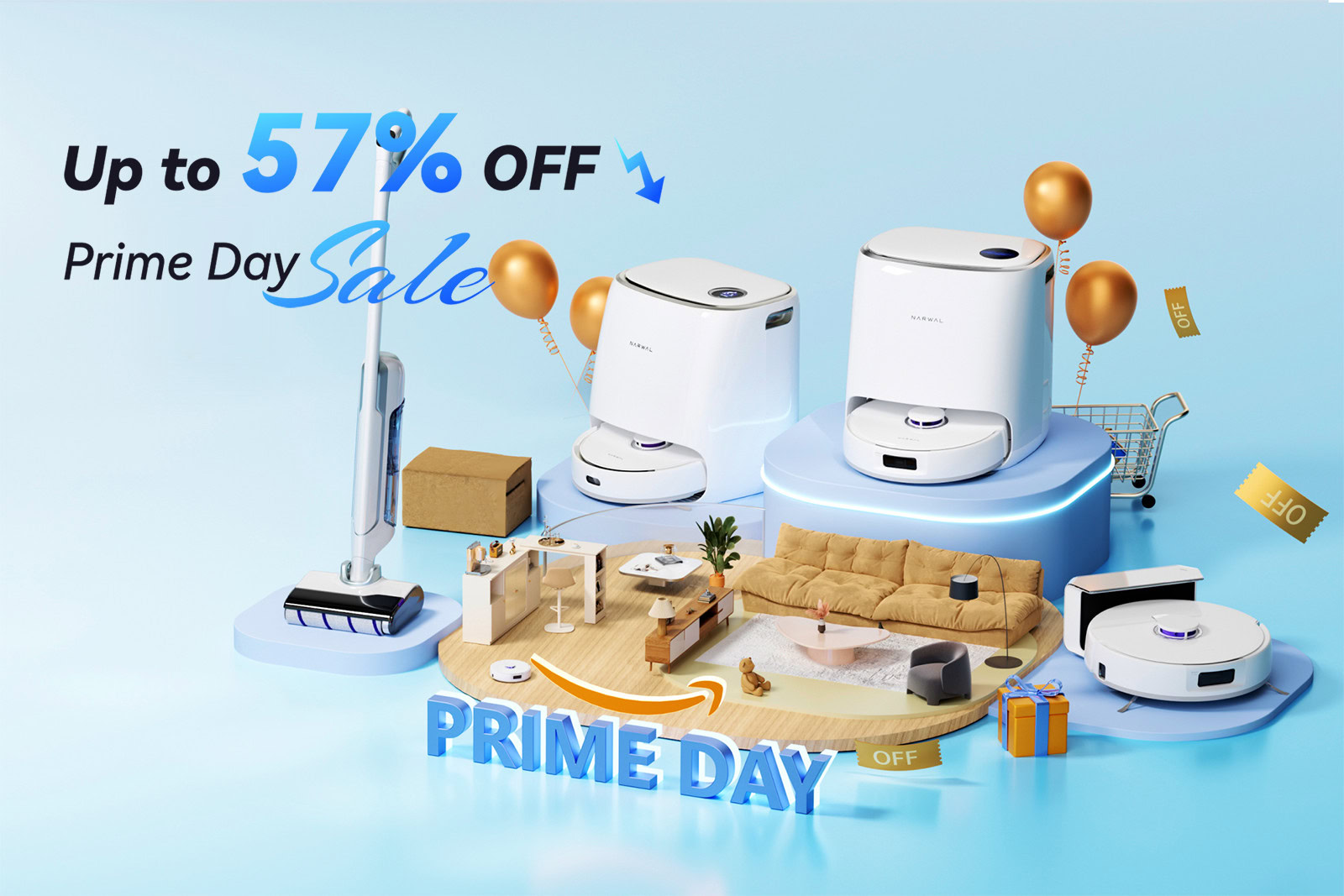 Narwal Prime Day 2024 header image 1600x1067