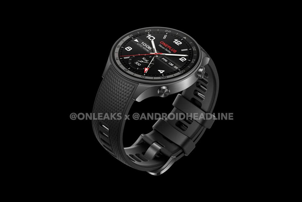 OnePlus Watch 2R, angle view, black