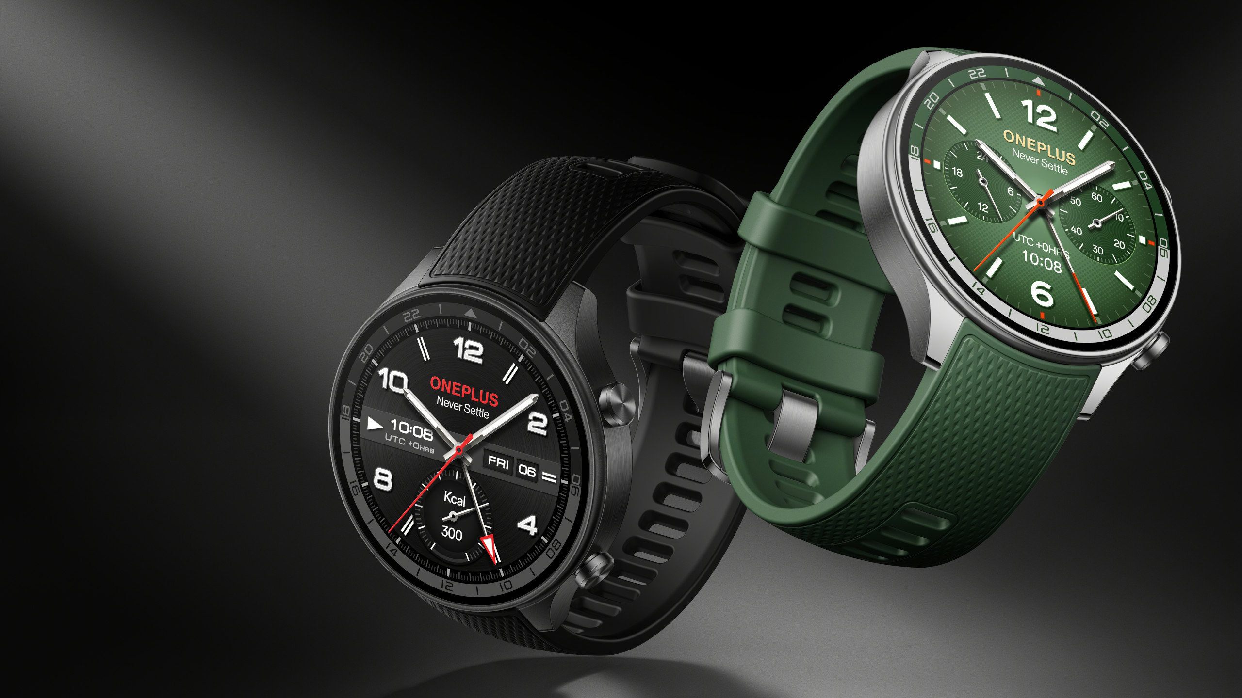 OnePlus Watch 2R Forest Green and Gunmetal Gray resized