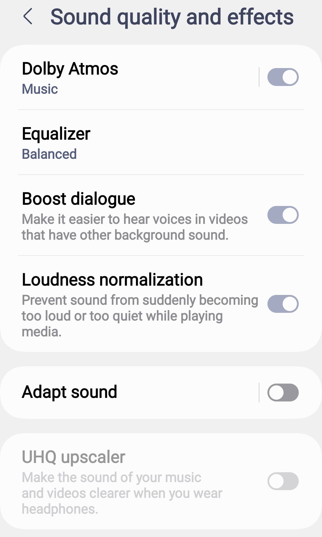 One UI 6.1.1 boost dialogue and loudness normalization