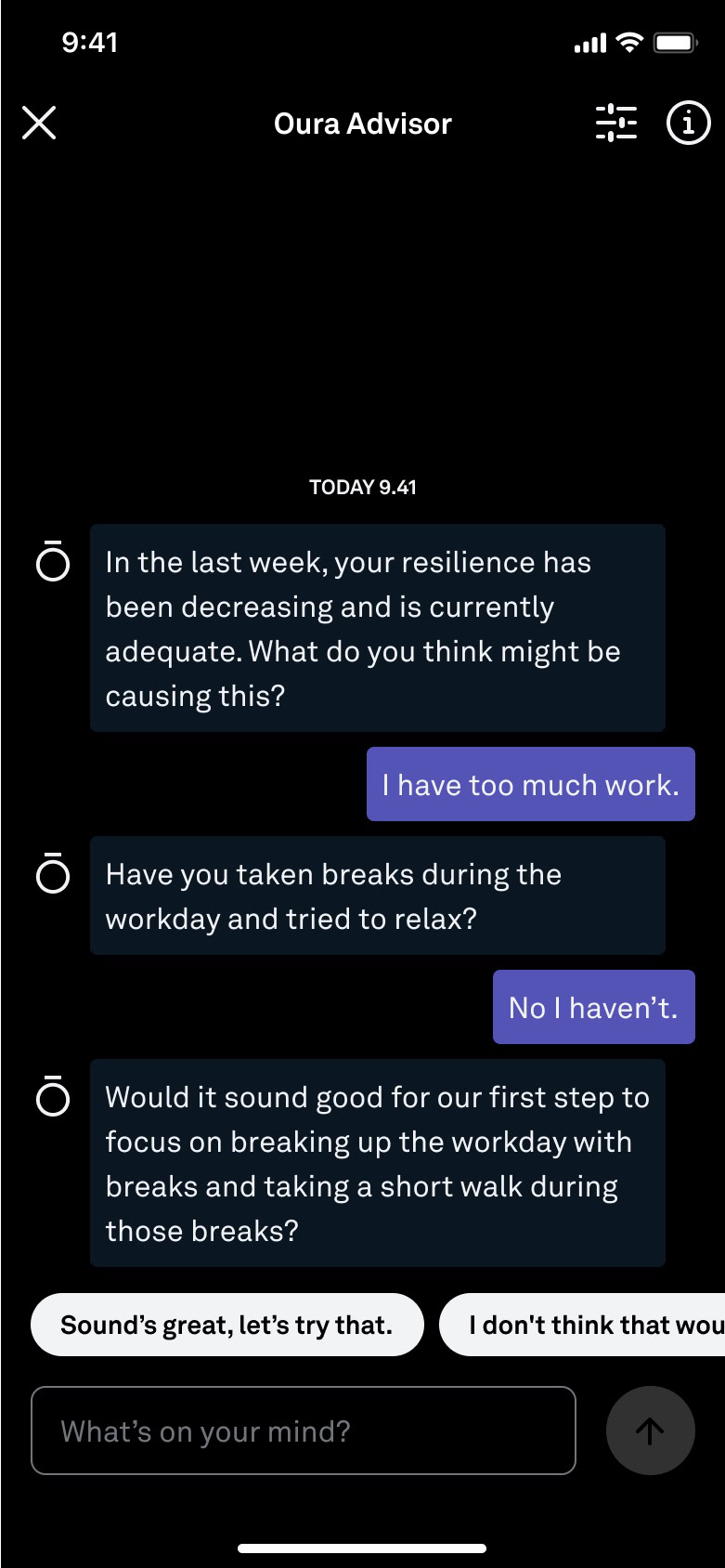 Oura Labs Oura Advisor