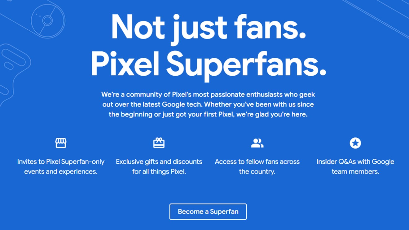 Pixel Superfans Website