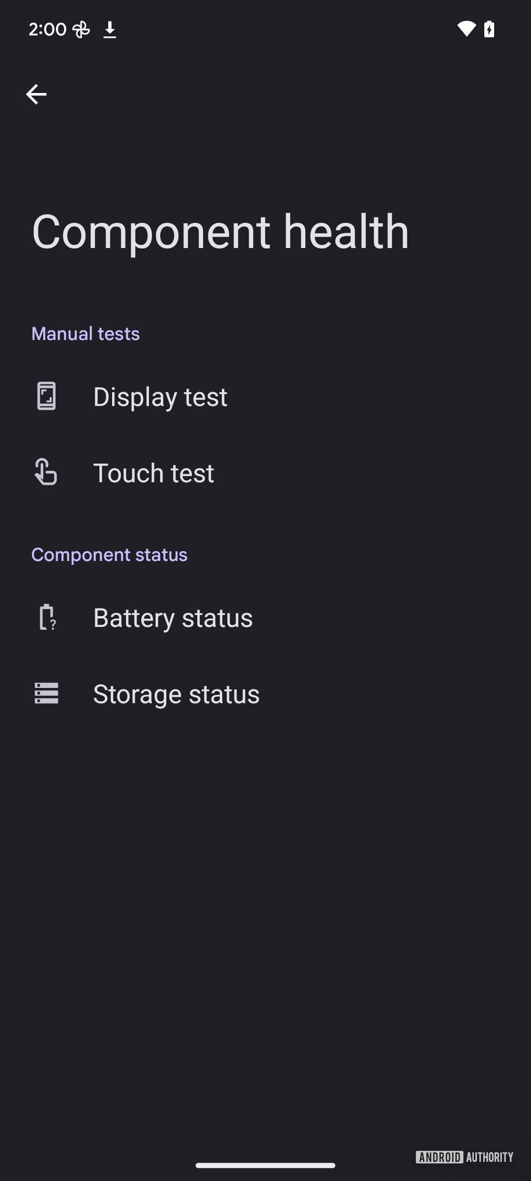 Android 15’s Device diagnostics tool is live in the latest beta