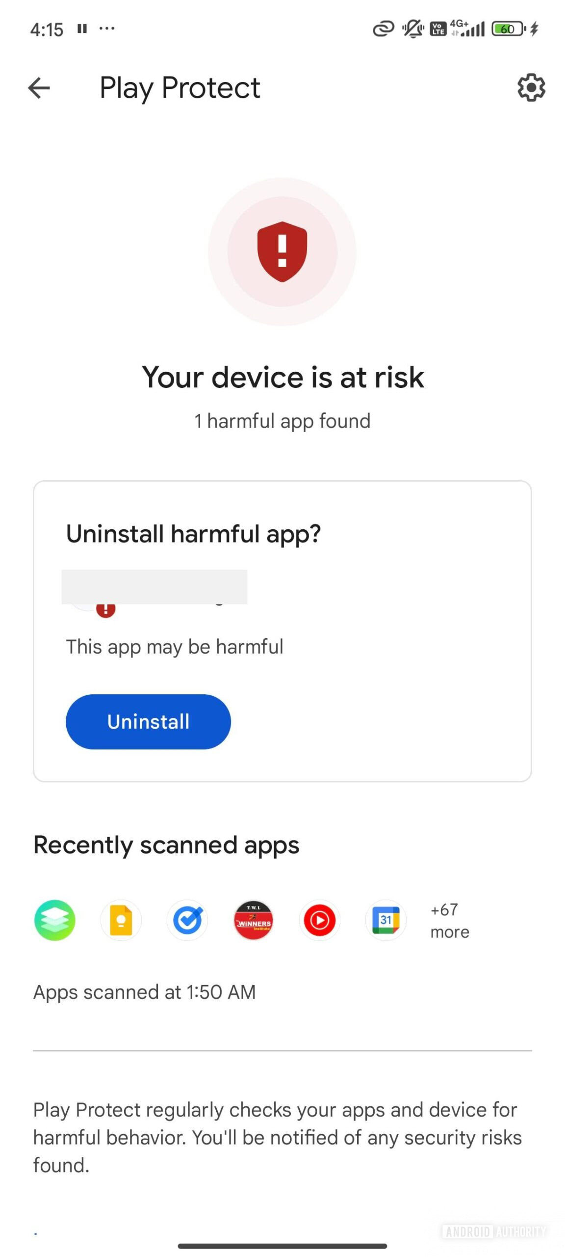 Play Protect could soon let users rescan apps without uninstalling offending apps (APK teardown)