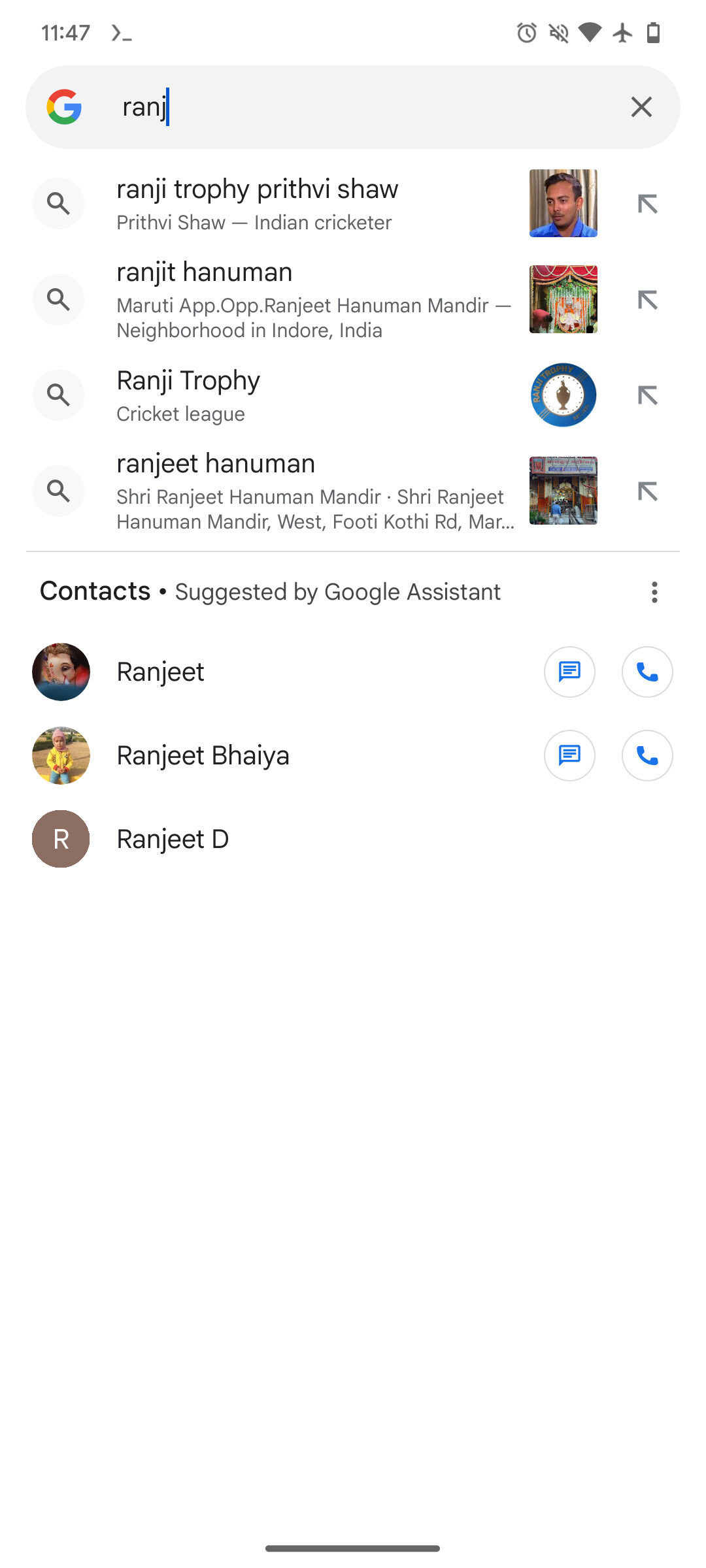 Google app can now show contacts, apps, and device settings in search (APK Teardown)