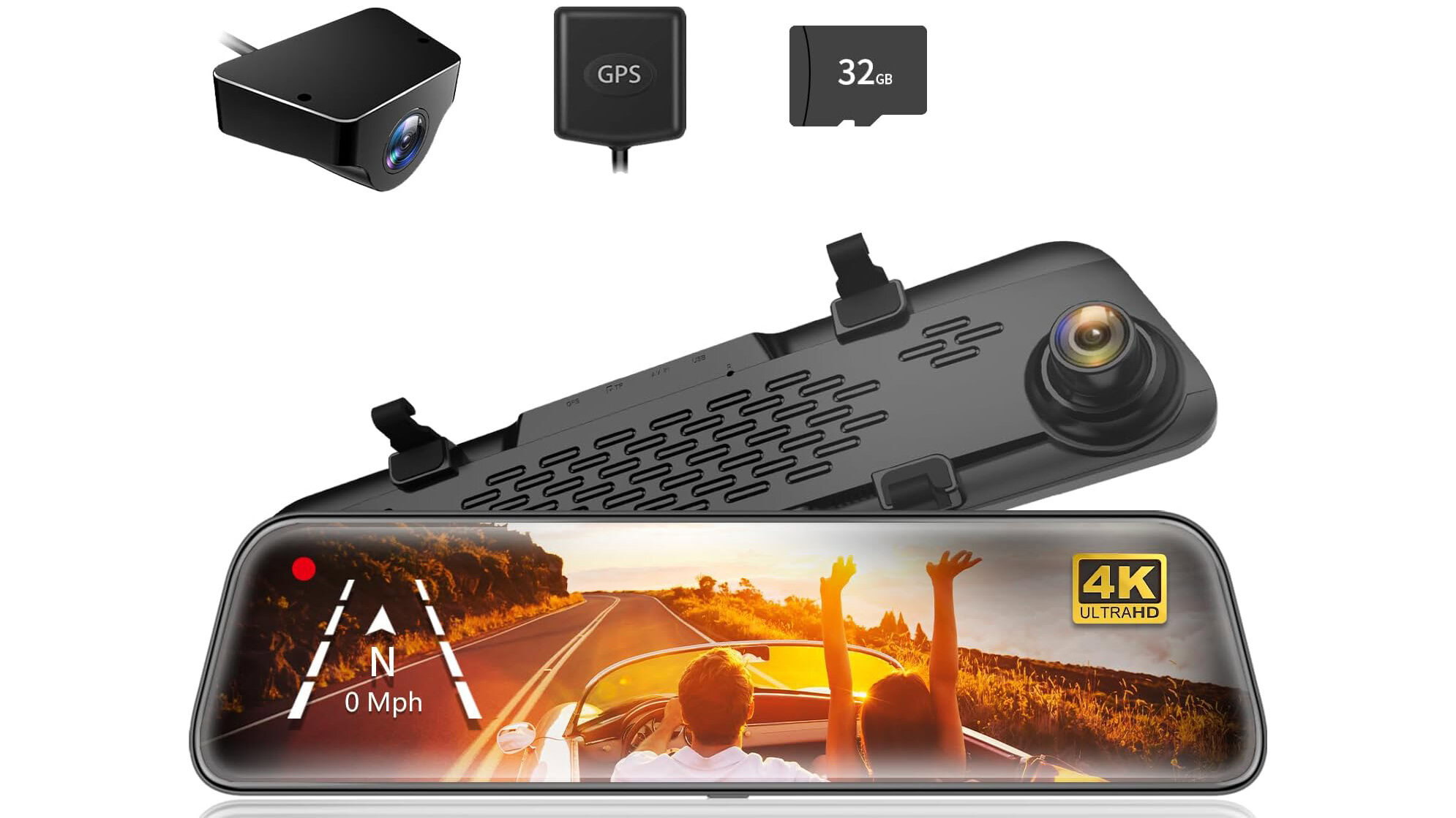 WOLFBOX G840S Mirror Dash Cam