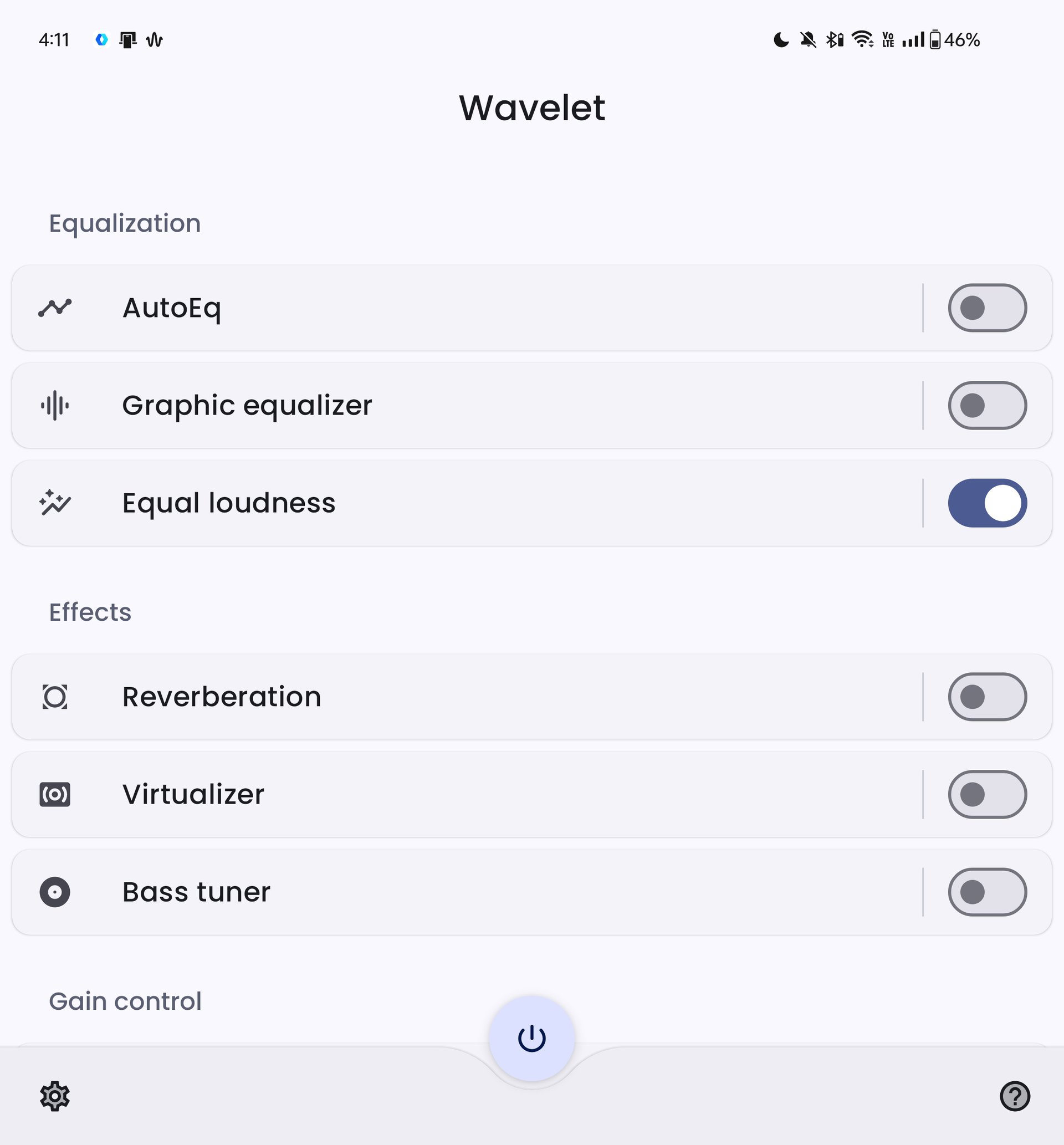 Wavelet Settings