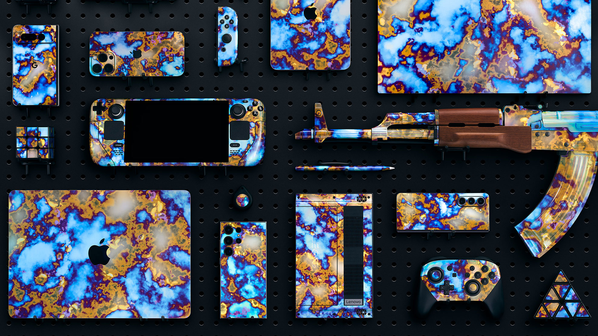 A look at dbrand's new Case Hardened skins, inspired by Counter-Strike