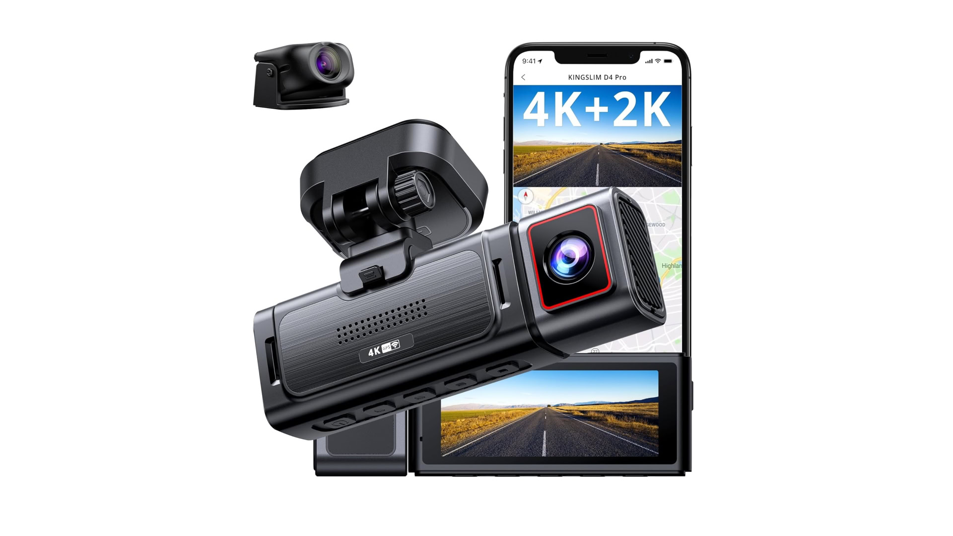 kingslim d4pro dash cam