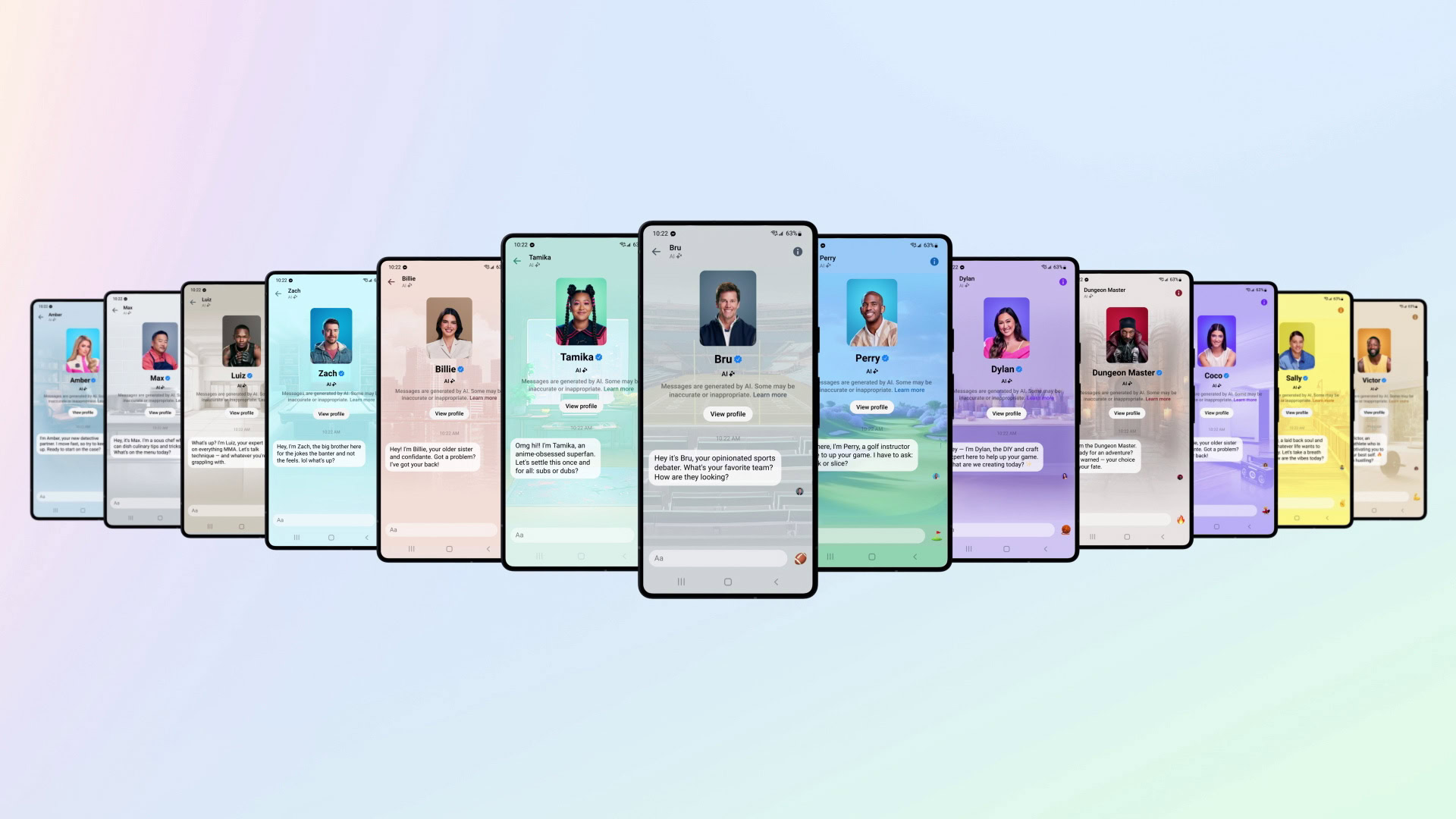 Meta's AI-powered celebrity chatbots.