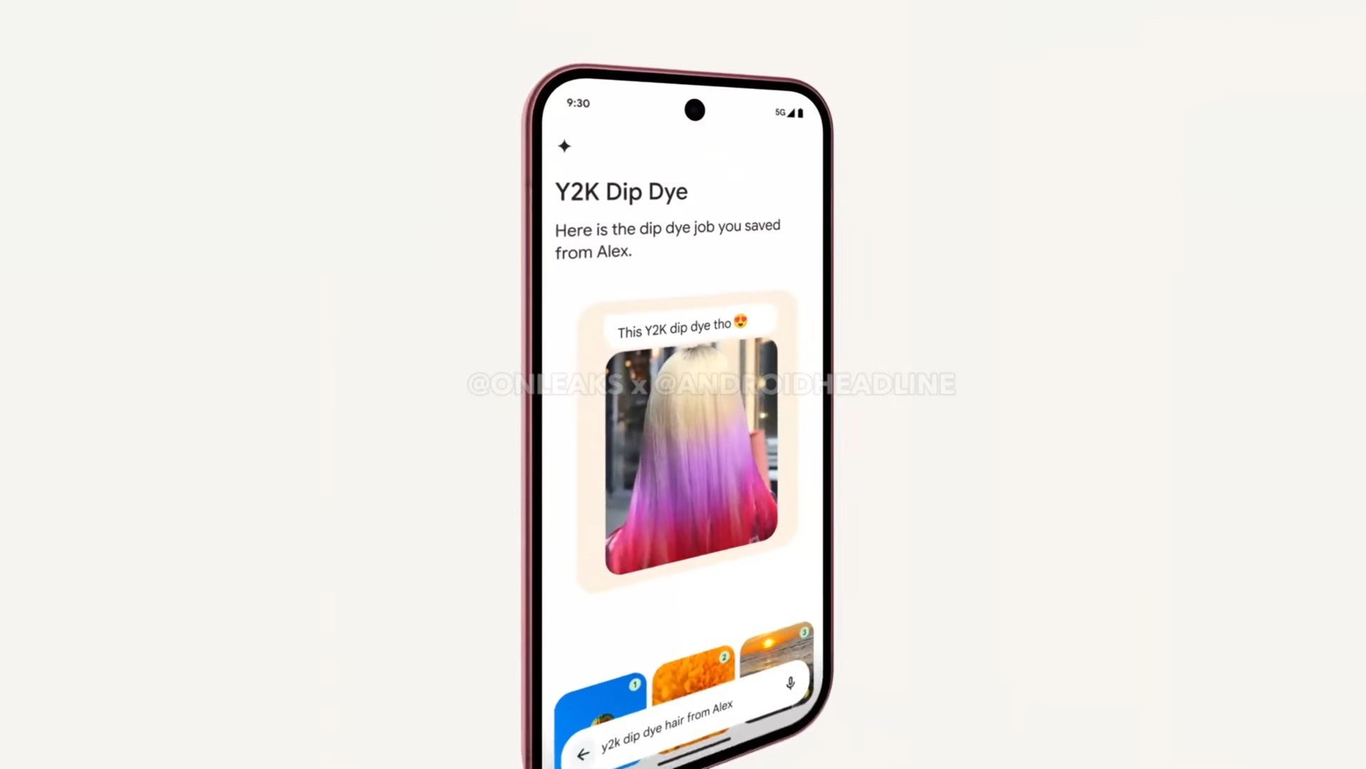 Pixel Screenshots from the leaked Pixel 9 ad