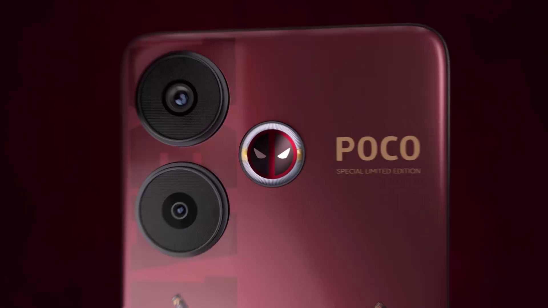 The special edition Deadpool POCO F6 phone