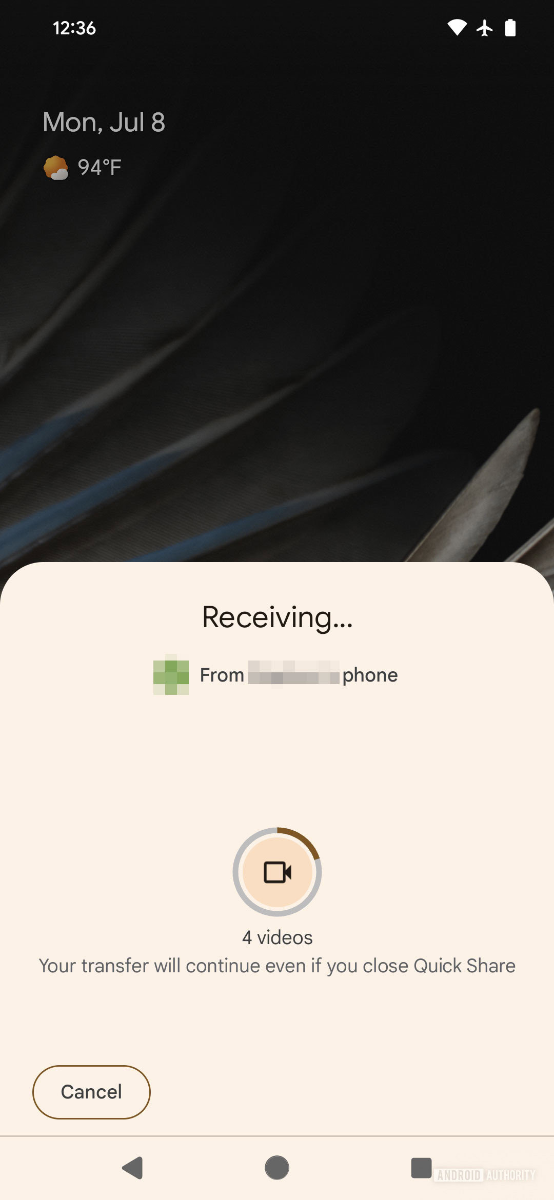 Quick Share could get upgraded transfer bar with percent complete (APK teardown)