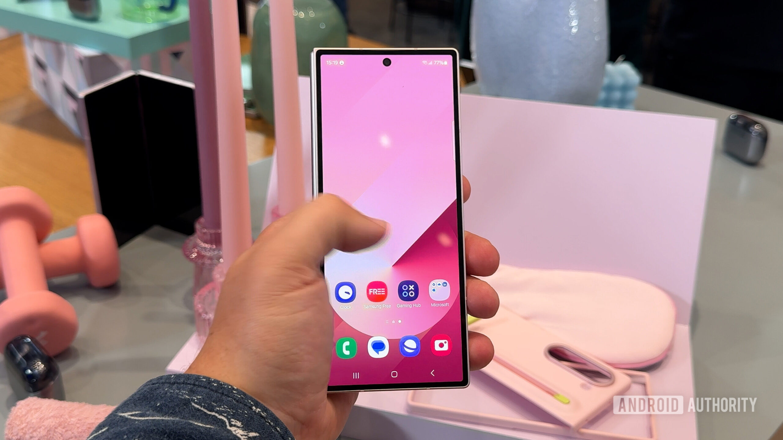 samsung galaxy z fold 6 hands on closed handheld