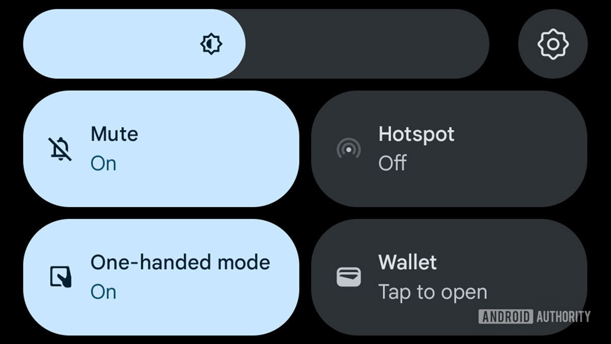 wallet quick settings