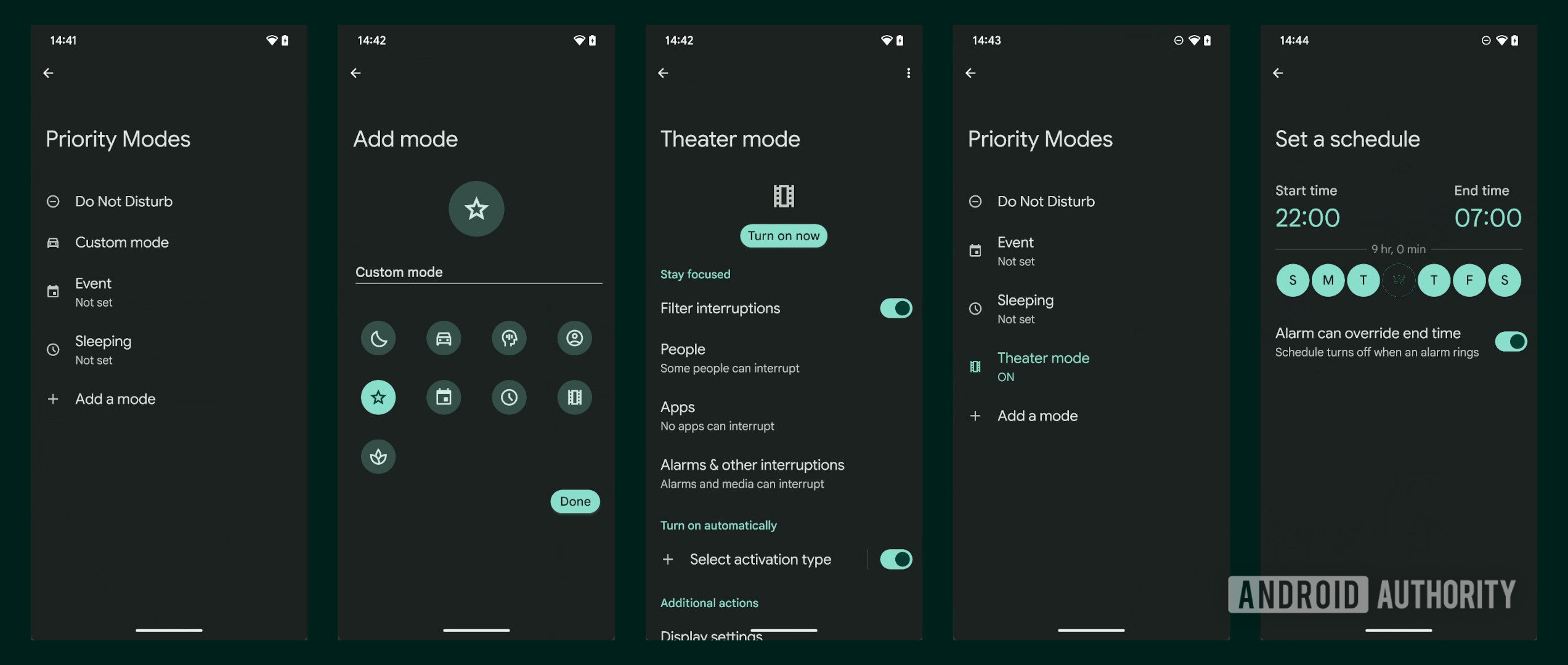 Android 15 custom priority mode