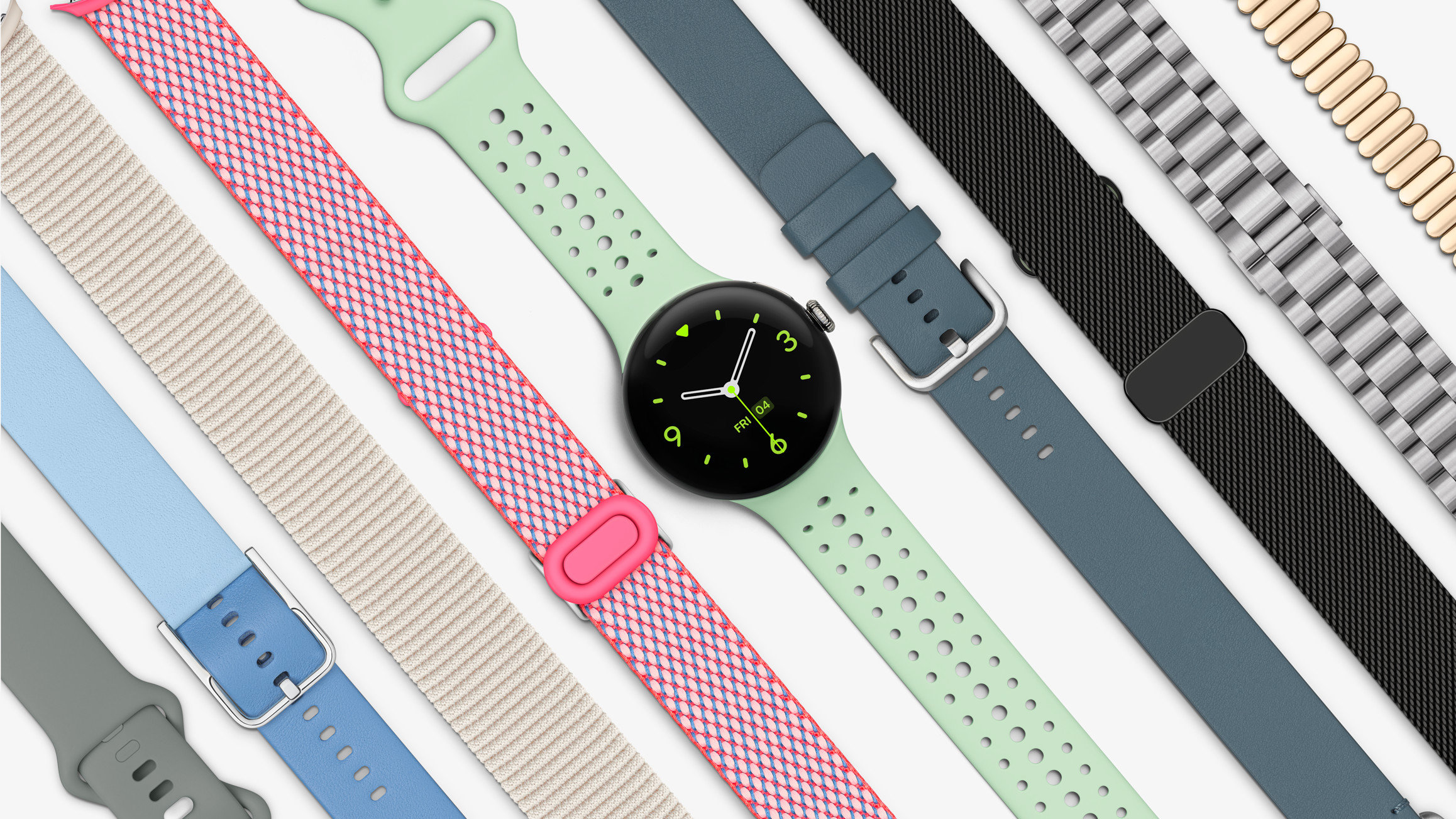 Pixel Watch 3 band line up