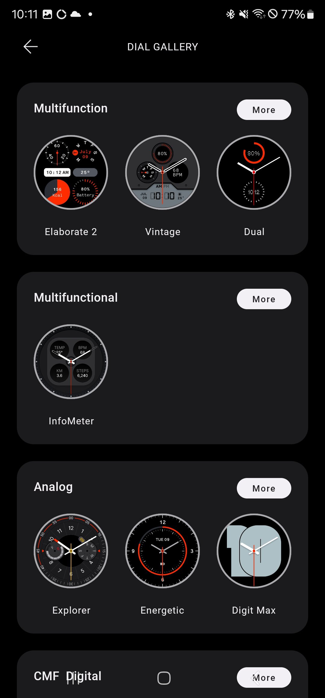 The CMF Watch Pro 2 Dial Gallery includes a wide variety of options.