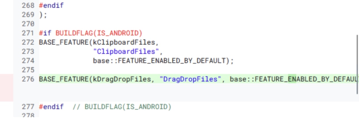 DragDropFiles feature enabled by default