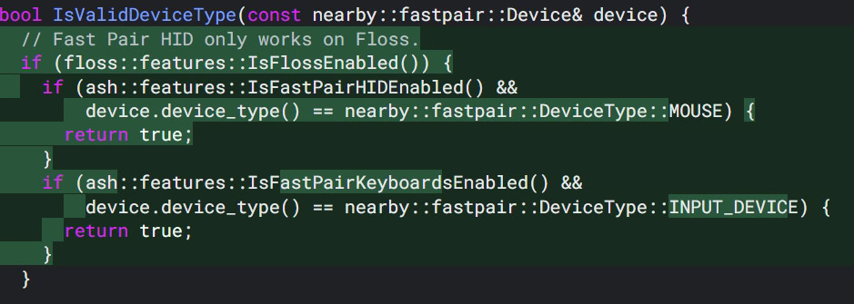 Fast Pair only works on Floss stack