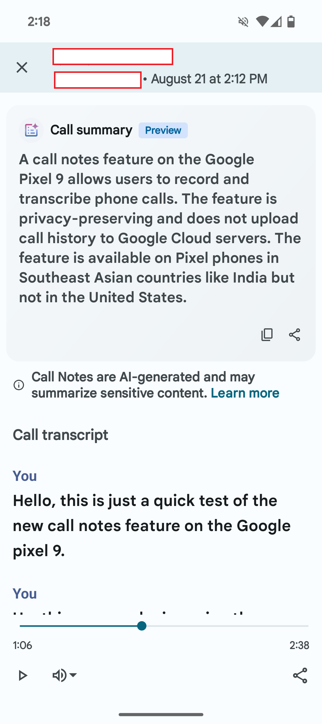 Google finally lets you record phone call audio in the US, but only on the Pixel 9