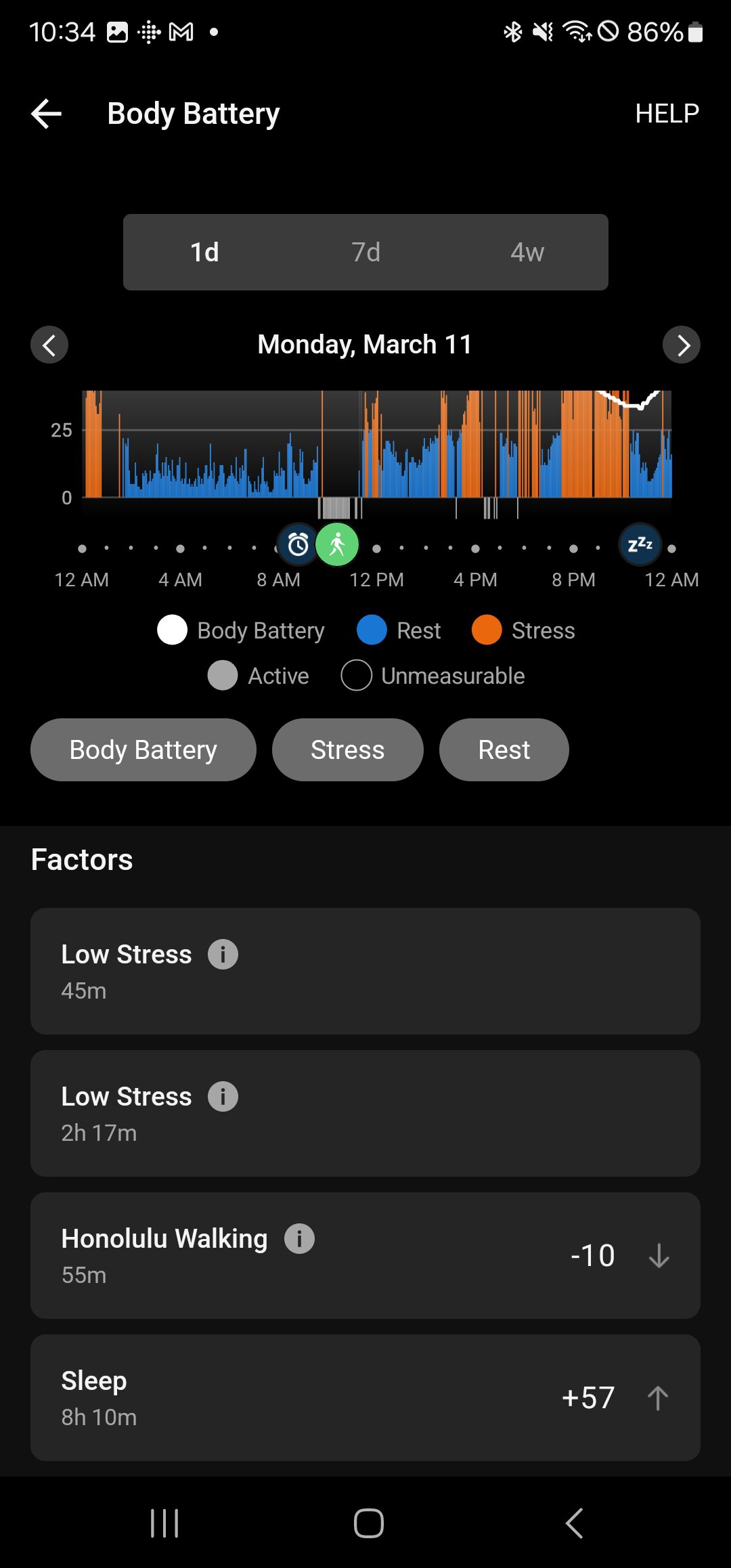 Garmin Body Battery 3