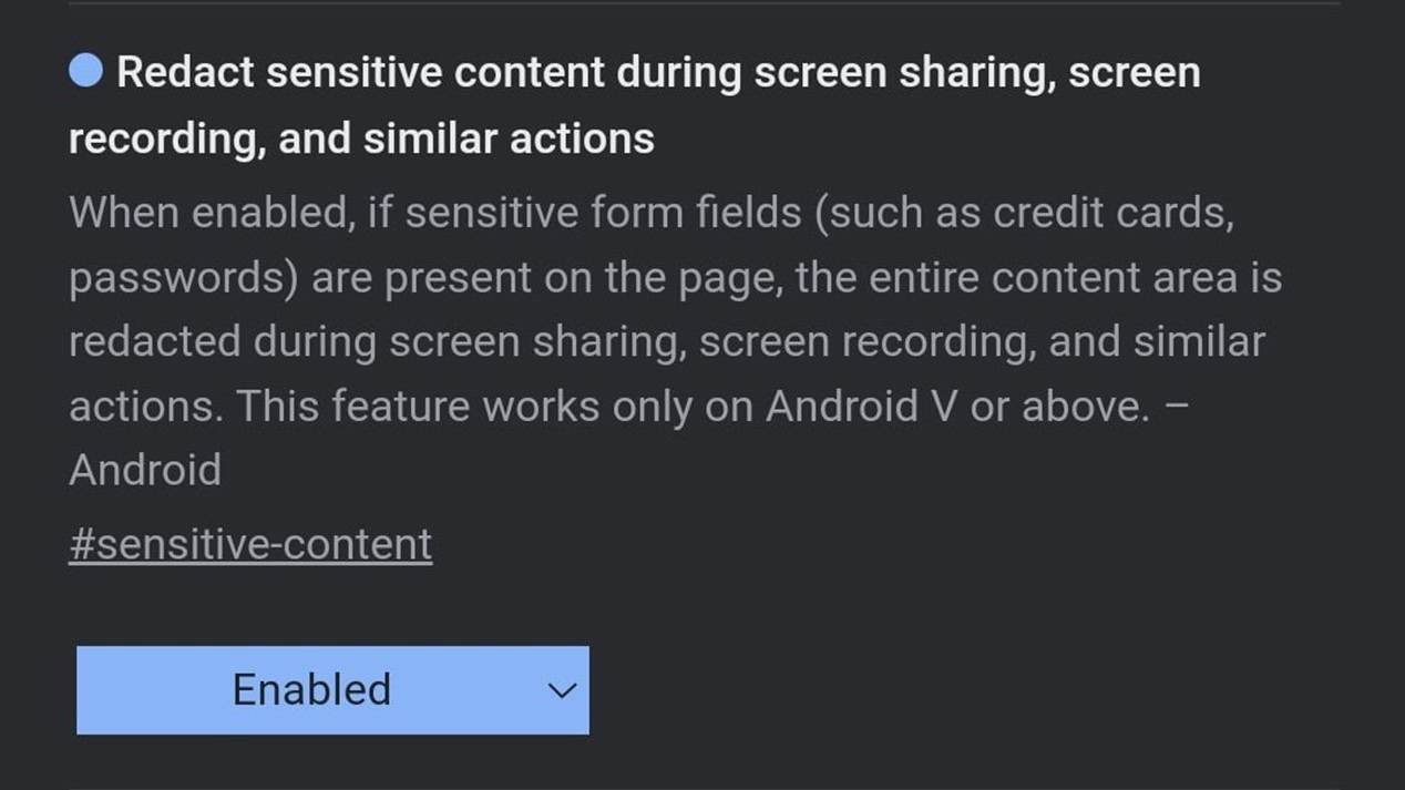 Chrome will soon redact sensitive info when you’re screen-sharing on Android