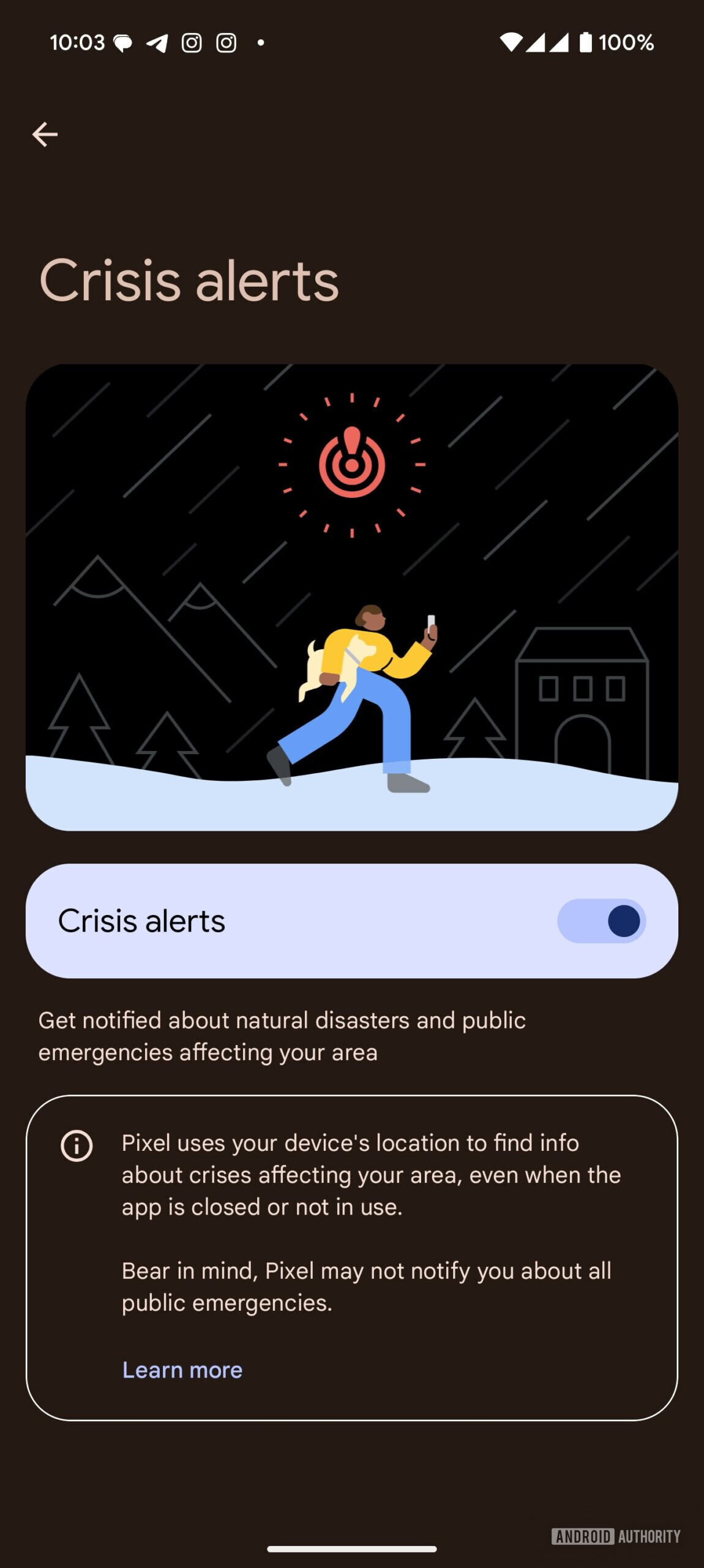 Google Pixel Personal Safety Crisis Alerts