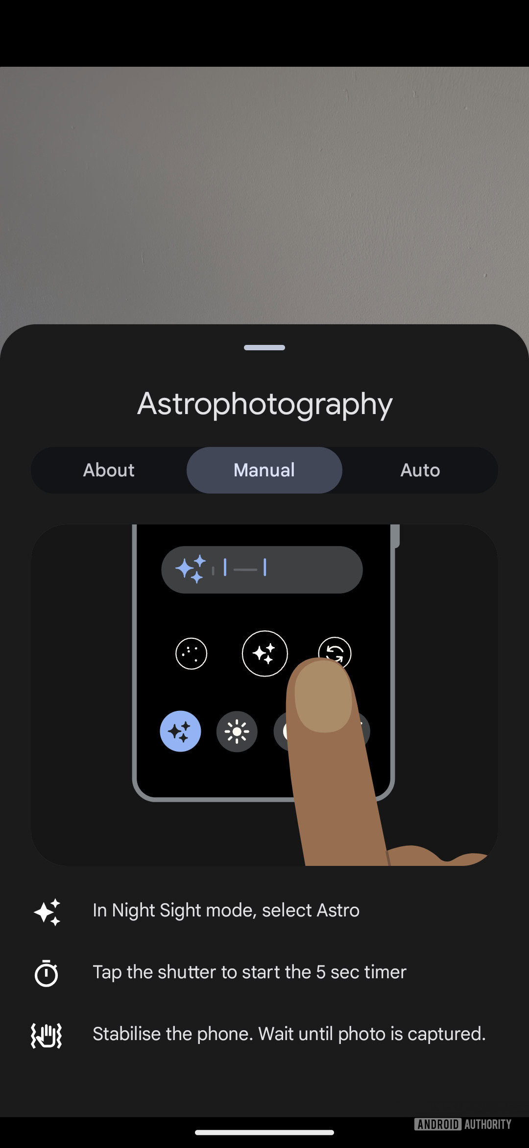 Google Pixel manual astrophotography mode 1