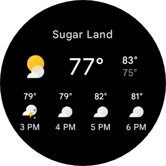 The Google Weather app for Wear OS now has a more detailed forecast tile Android Authority